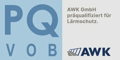 AWK GmbH erhält Präqualifizierungsbescheinigung für Lärmschutzeinrichtungen