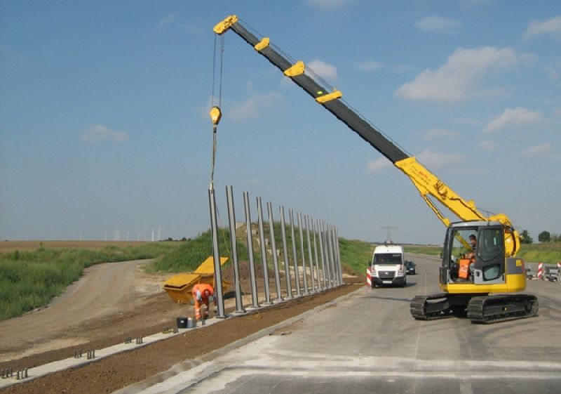 2,25 km Lärmschutzwand auf höchster Talbrücke Deutschlands