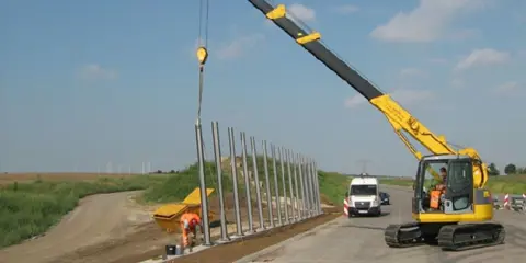 2,25 km Lärmschutzwand auf höchster Talbrücke Deutschlands